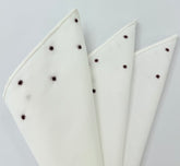 Carlo Riva - Natural White Linen Arsenal Linen/Cotton Pocket Square 30